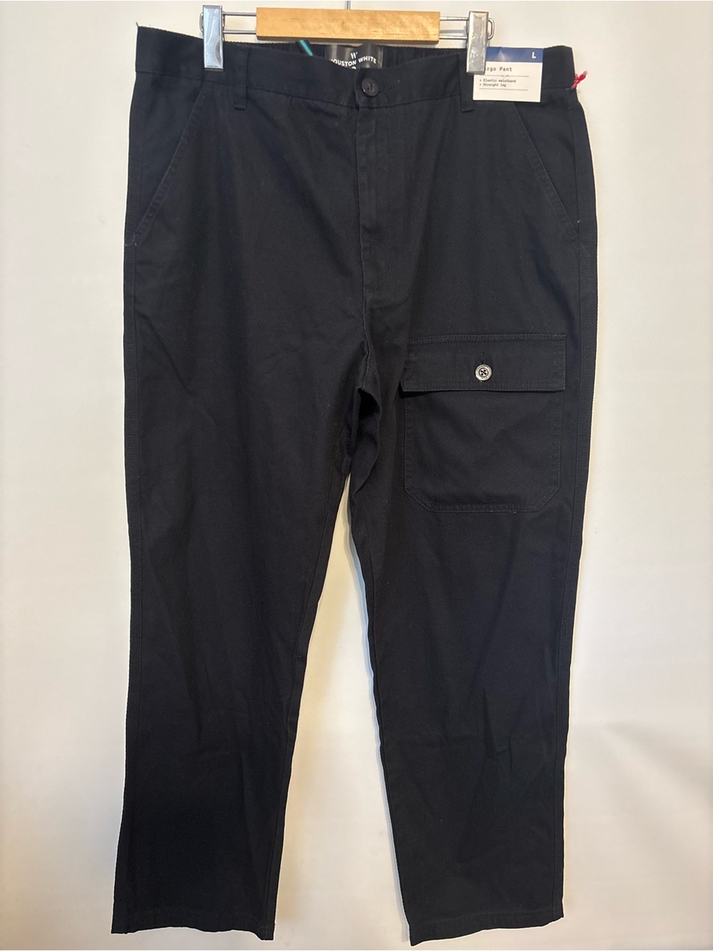 Men's Black Cargo Pocket Pants by